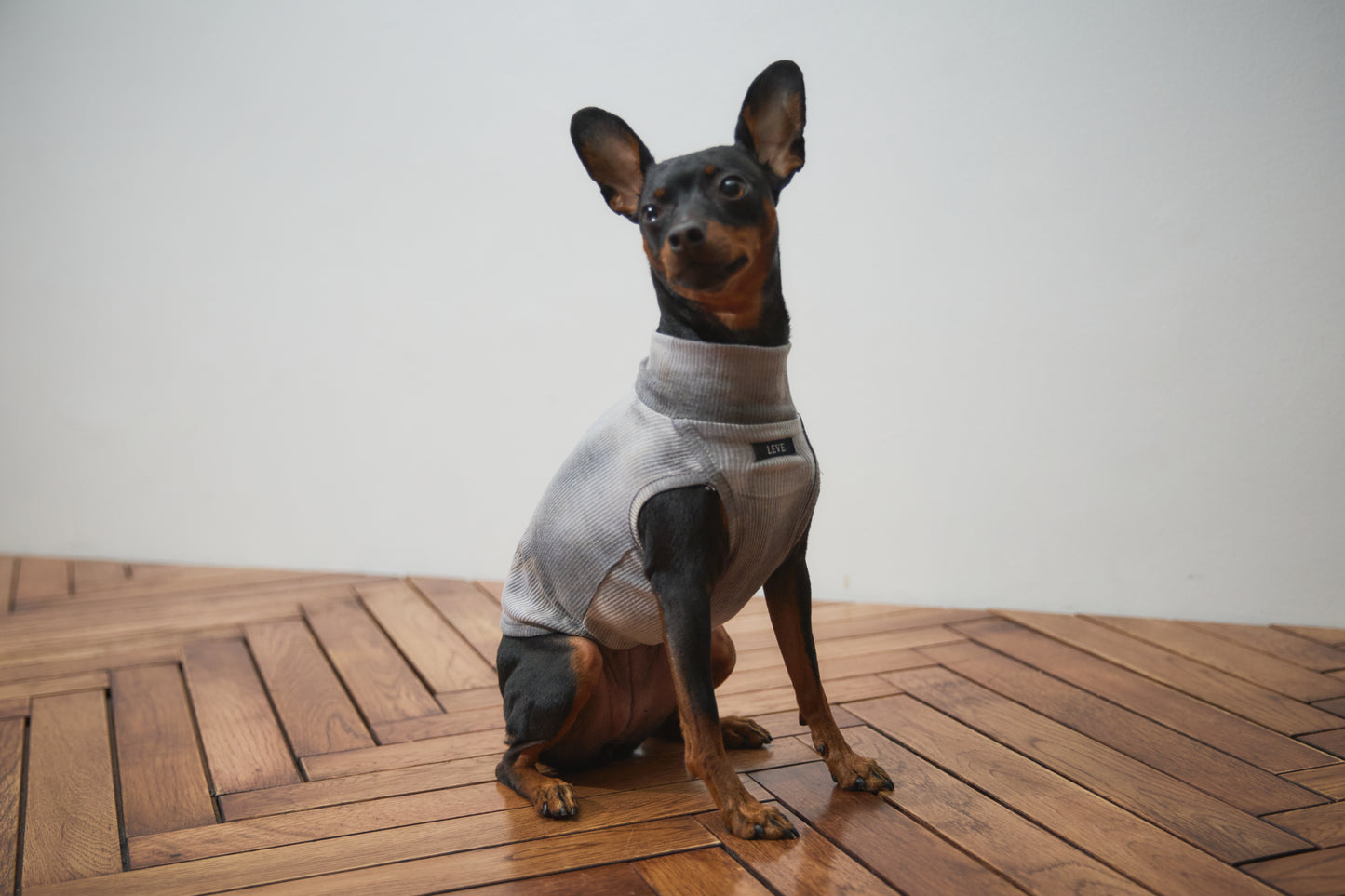 Tie Dye High-neck Vest - Grey