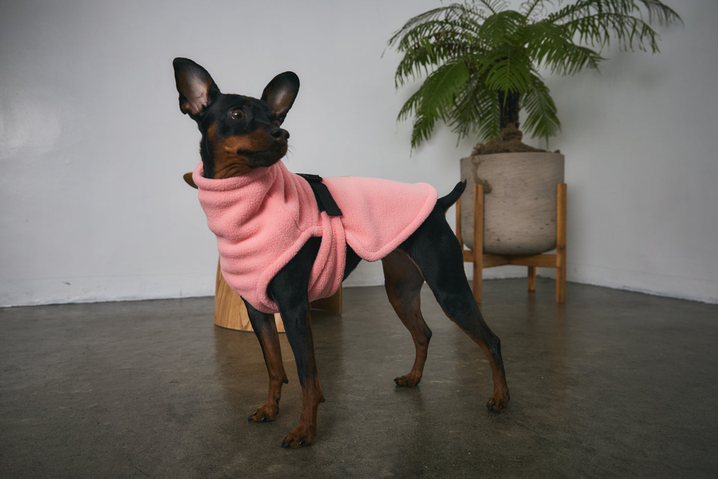 Velted Fleece Vest -Pastel Pink