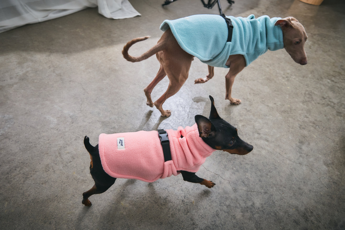 Velted Fleece Vest -Pastel Pink
