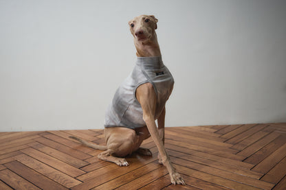 Tie Dye High-neck Vest - Grey