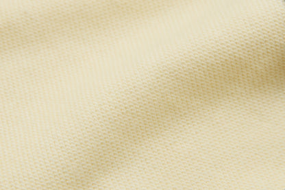 Ribbed Border Sweater -Ivory