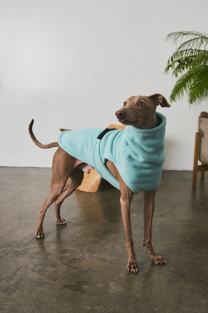 Velted Fleece Vest -Pastel Blue