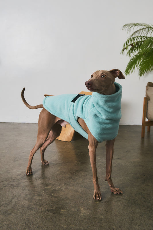 Velted Fleece Vest -Pastel Blue