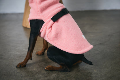 Velted Fleece Vest -Pastel Pink