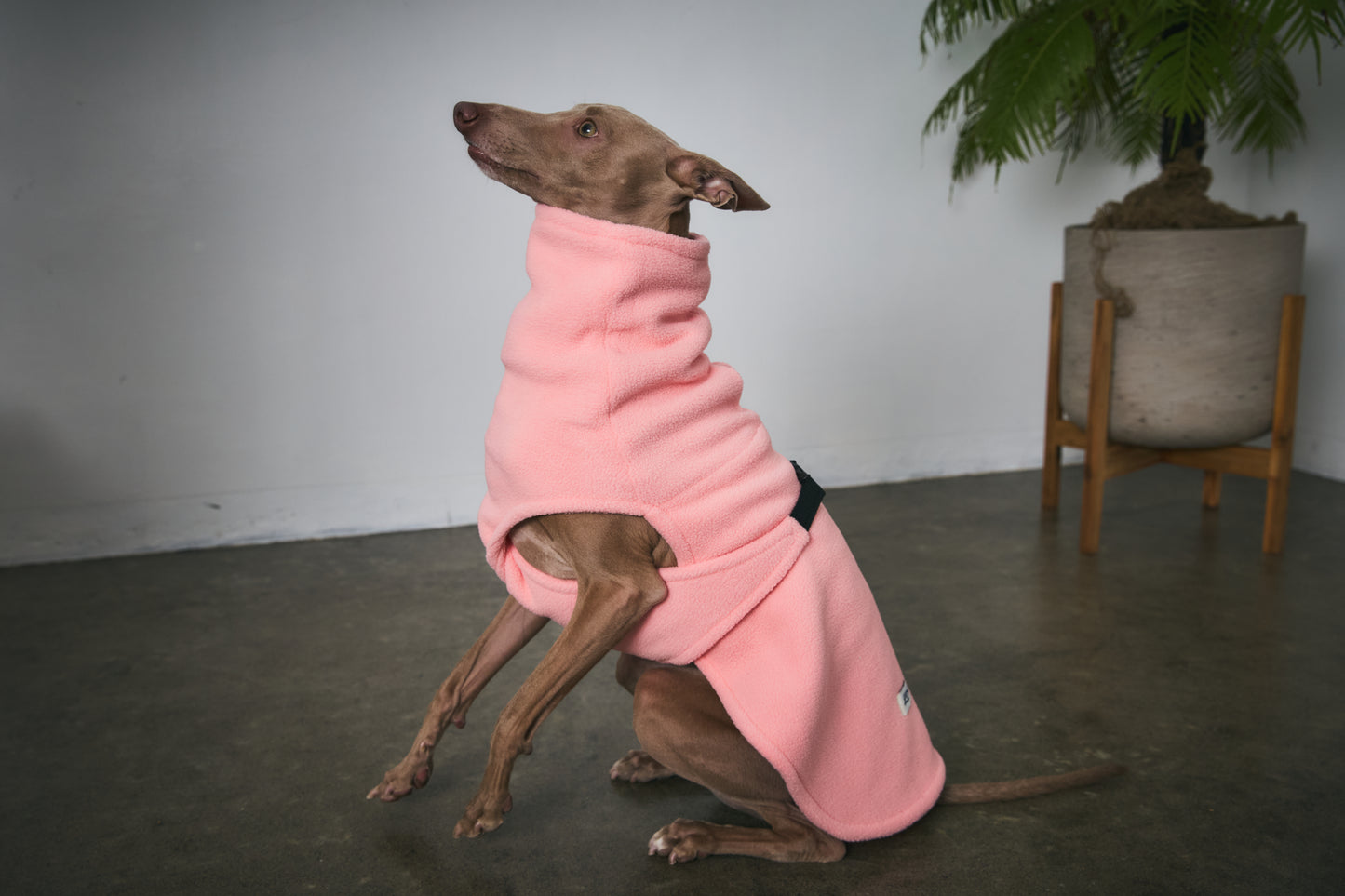 Velted Fleece Vest -Pastel Pink