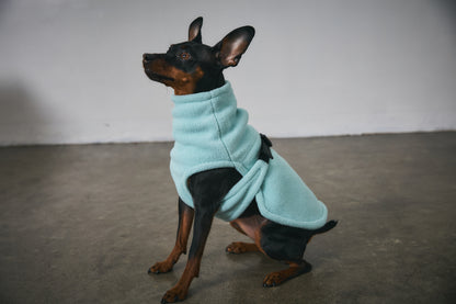 Velted Fleece Vest -Pastel Blue