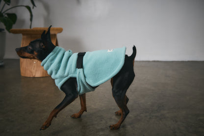 Velted Fleece Vest -Pastel Blue