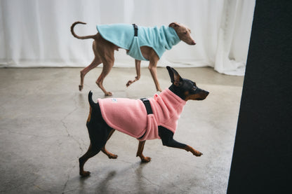 Velted Fleece Vest -Pastel Blue