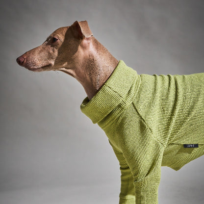 Waffle Turtleneck Shirts - II -Pistachio