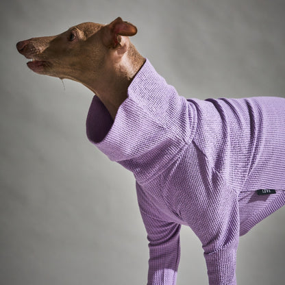 Waffle Turtleneck Shirts - II -Lavender