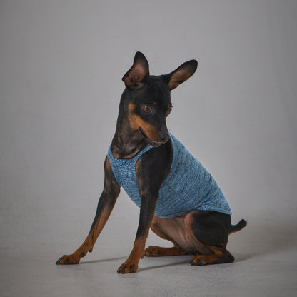 Melange Knit Camisole -Smoky Blue