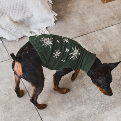 Sequin Vest - Olive
