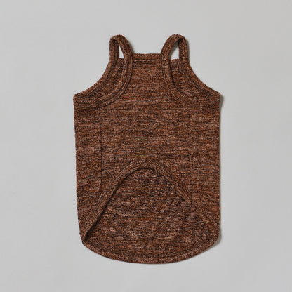Melange Knit Camisole -Brown