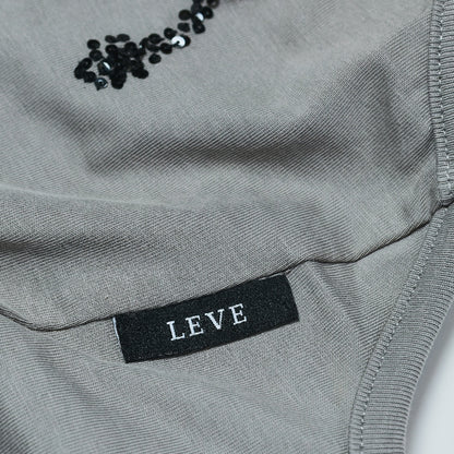 Sequin Vest - Charcoal