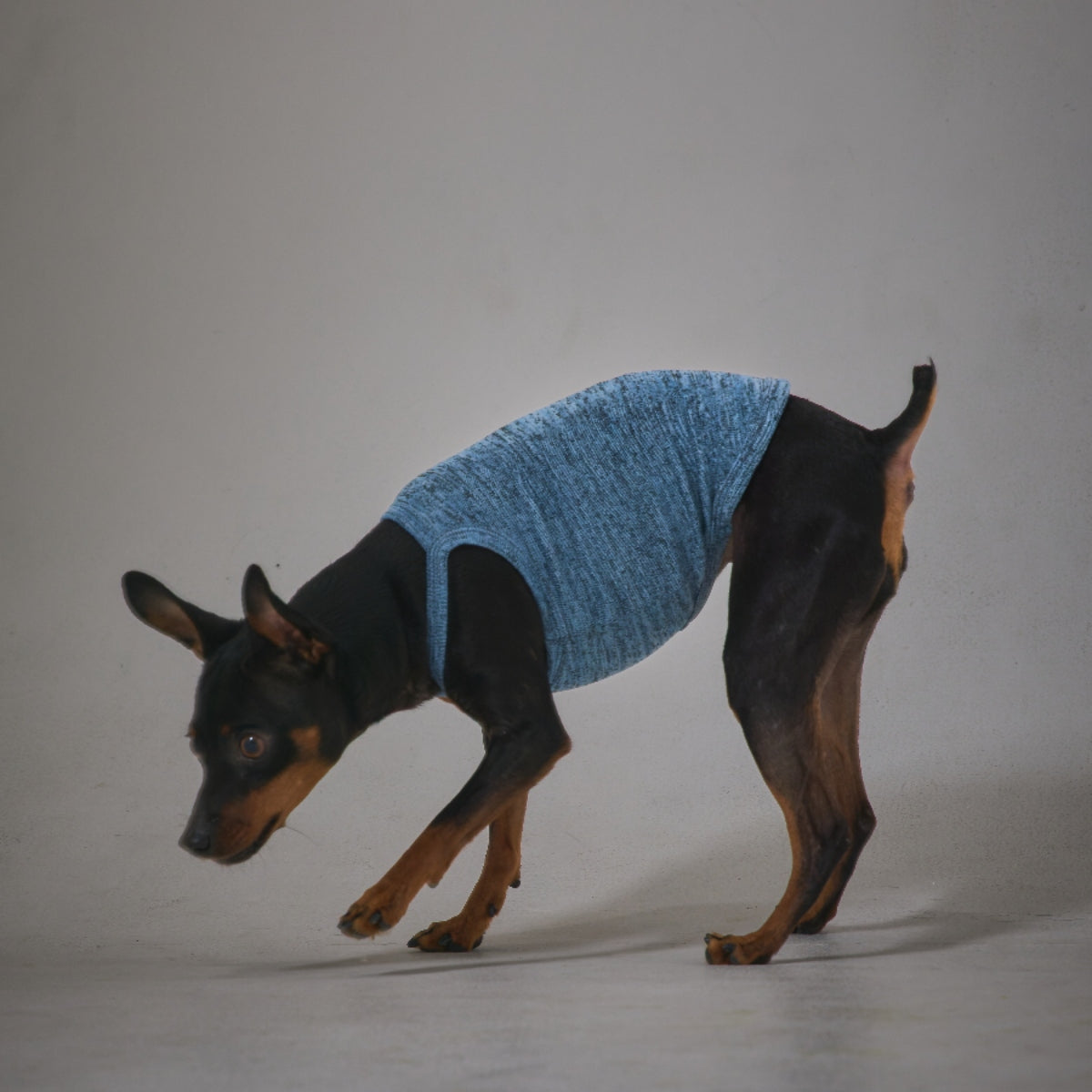 Melange Knit Camisole -Smoky Blue