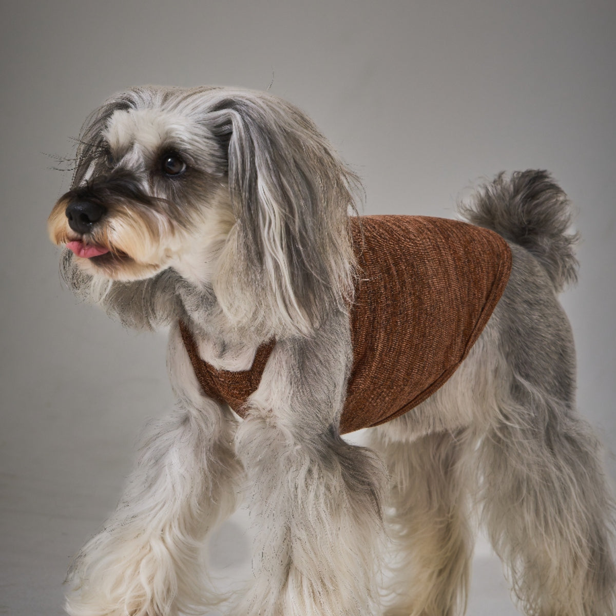 Melange Knit Camisole -Brown