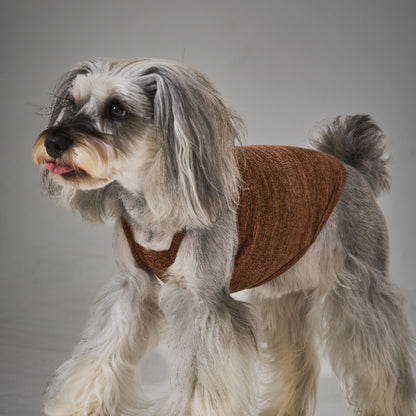 Melange Knit Camisole -Brown