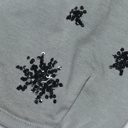 Sequin Vest - Charcoal