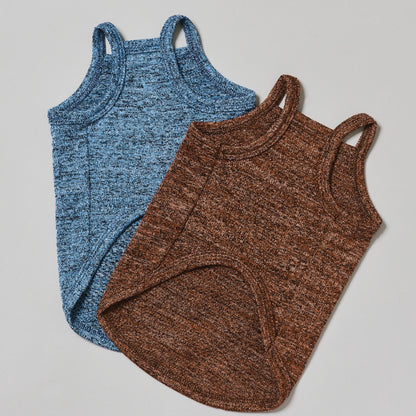 Melange Knit Camisole -Smoky Blue