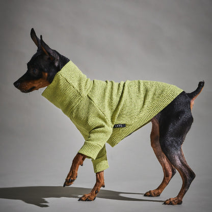 Waffle Turtleneck Shirts - II -Pistachio